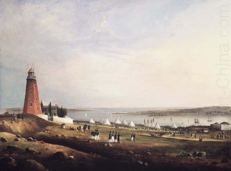 Charles Codman Entertainment of the Boston Rifle Rangers by the Portland Rifle Club in Portland Harbor, china oil painting image